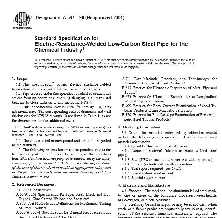 ASTM A 587 – 96 pdf free download