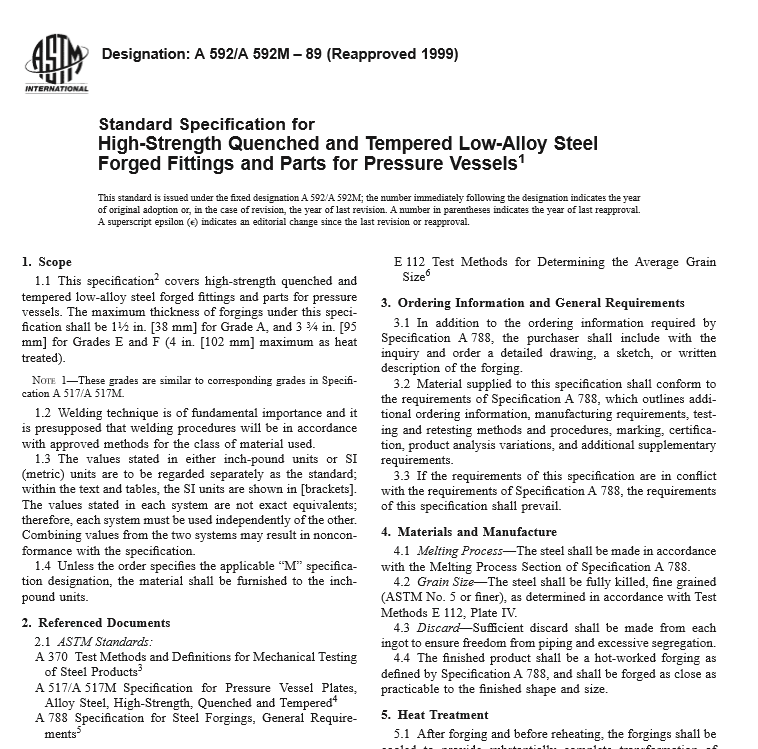ASTM A 592 A 592M – 89 pdf free download
