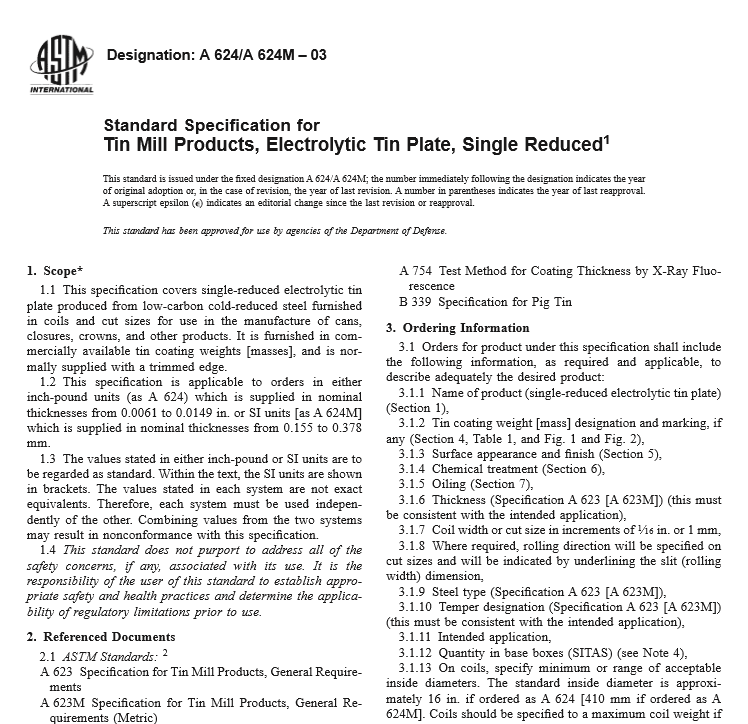 ASTM A 624 A 624M – 03 pdf free download