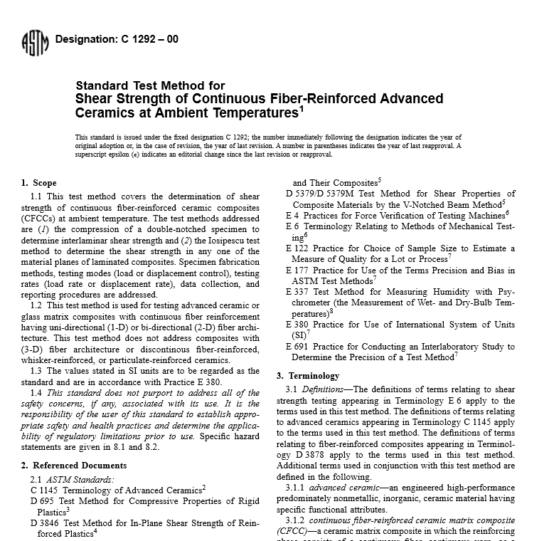 ASTM C 1292 – 00 pdf free download