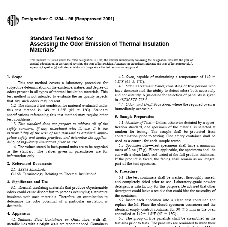 ASTM C 1304 – 95 pdf free download