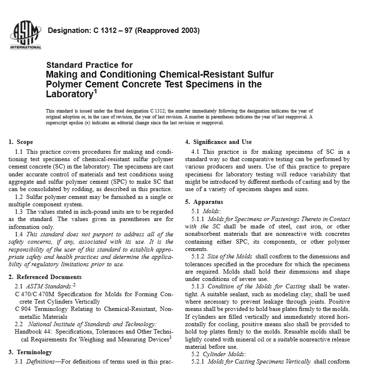 ASTM C 1312 – 97 pdf free download