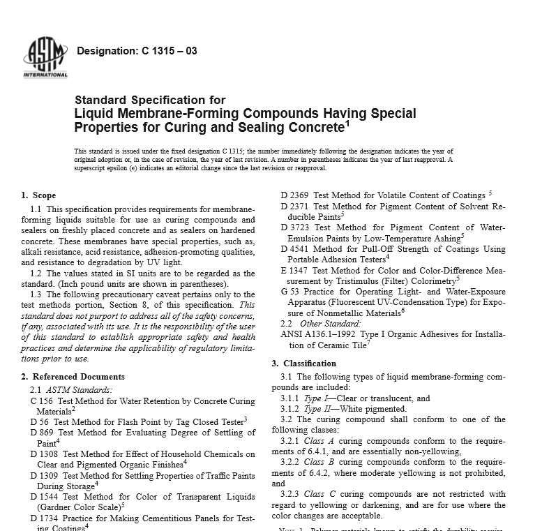 ASTM C 1315 – 03 pdf free download