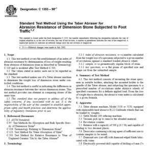 ASTM  C 1353 – 98e1 pdf free download