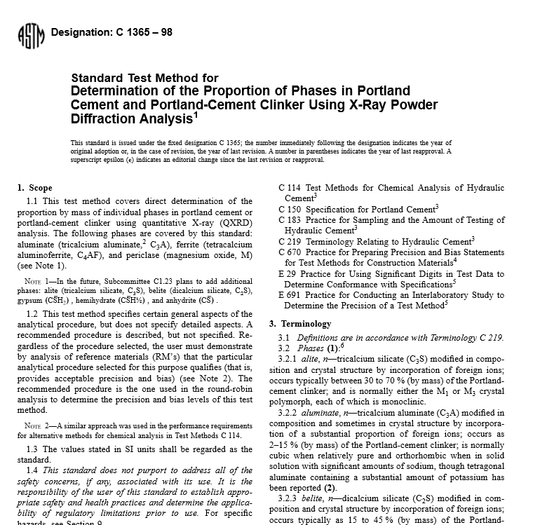 ASTM C 1365 – 98 pdf free download