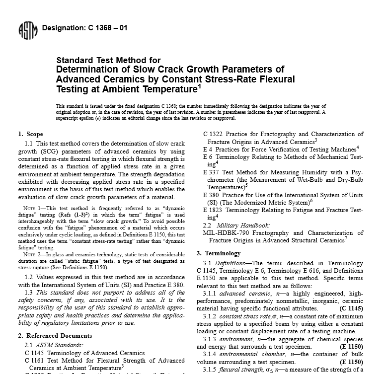 ASTM C 1368 – 01 pdf free download