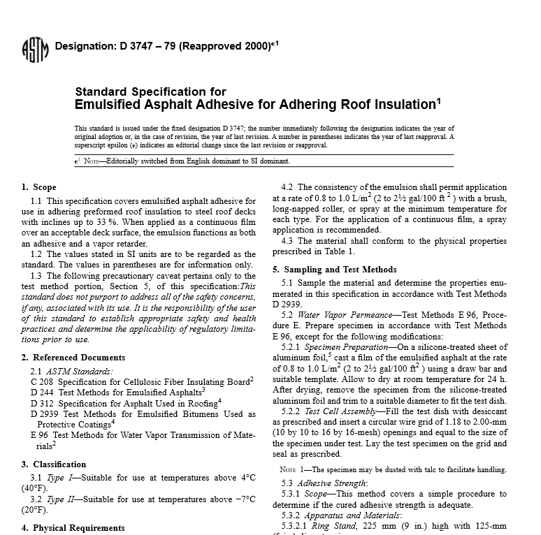 ASTM D 3747 – 79 pdf free download