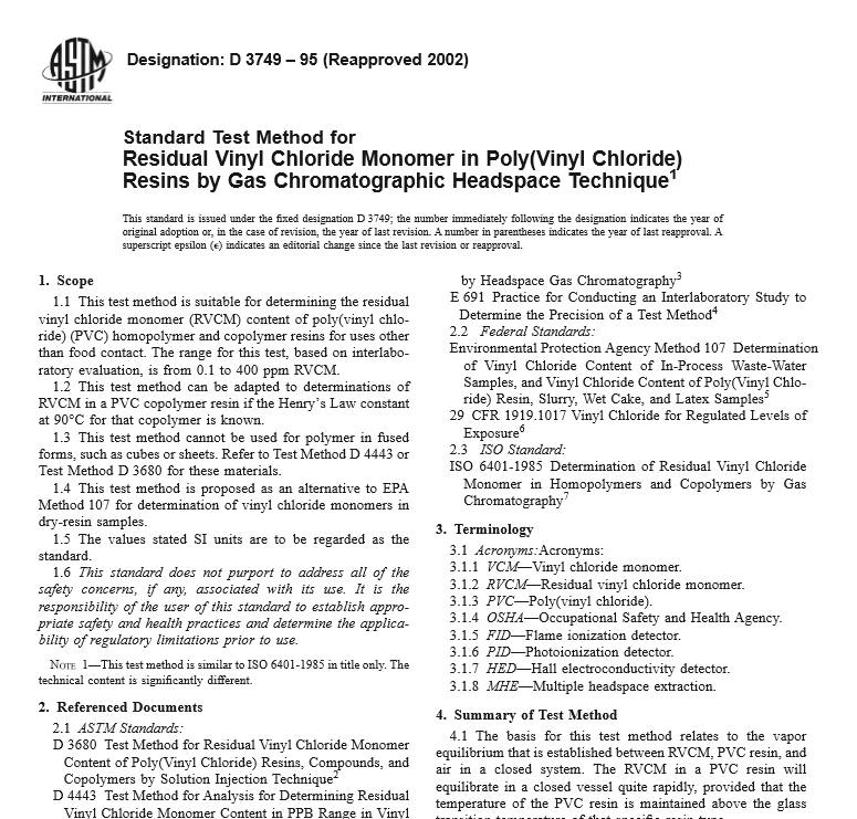 ASTM D 3749 – 95 pdf free download
