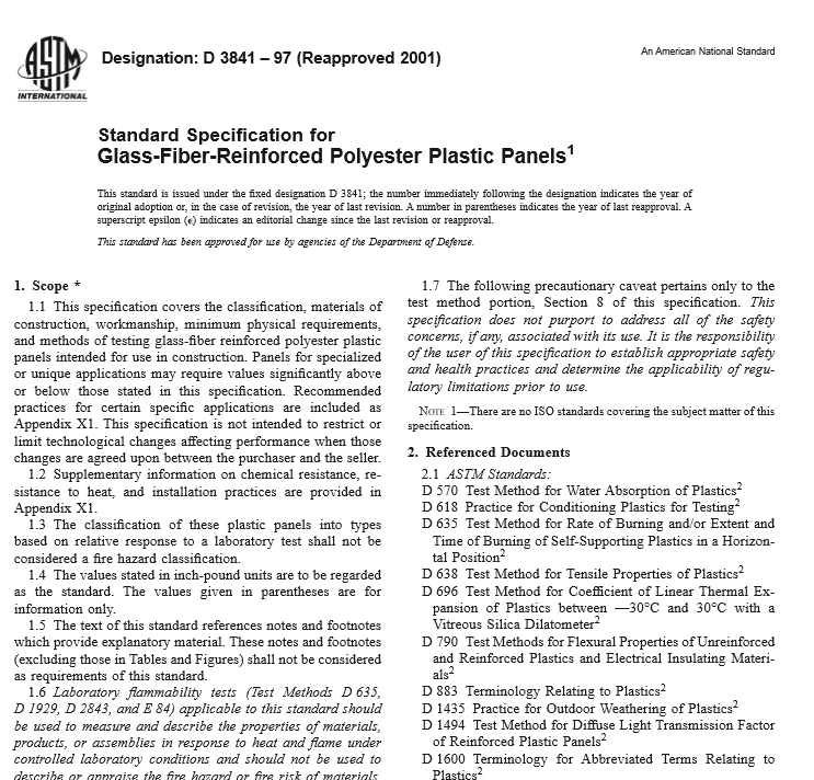 ASTM D 3841 – 97 pdf free download