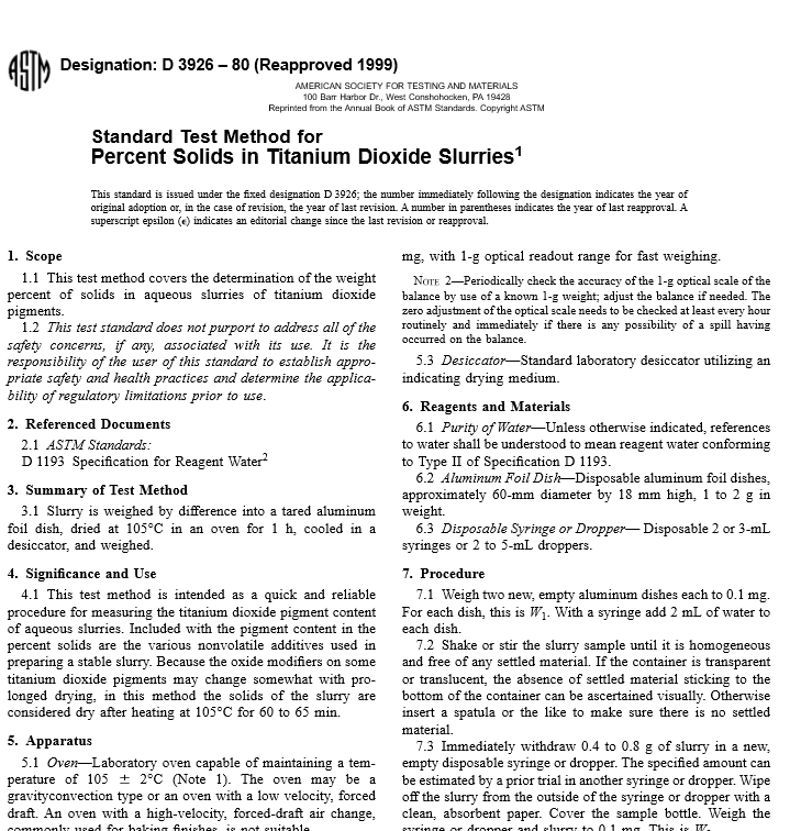 ASTM D 3926 – 80 pdf free download