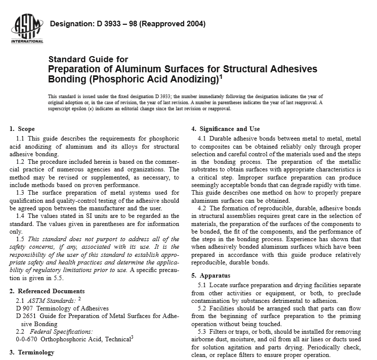 ASTM D 3933 – 98 pdf free download