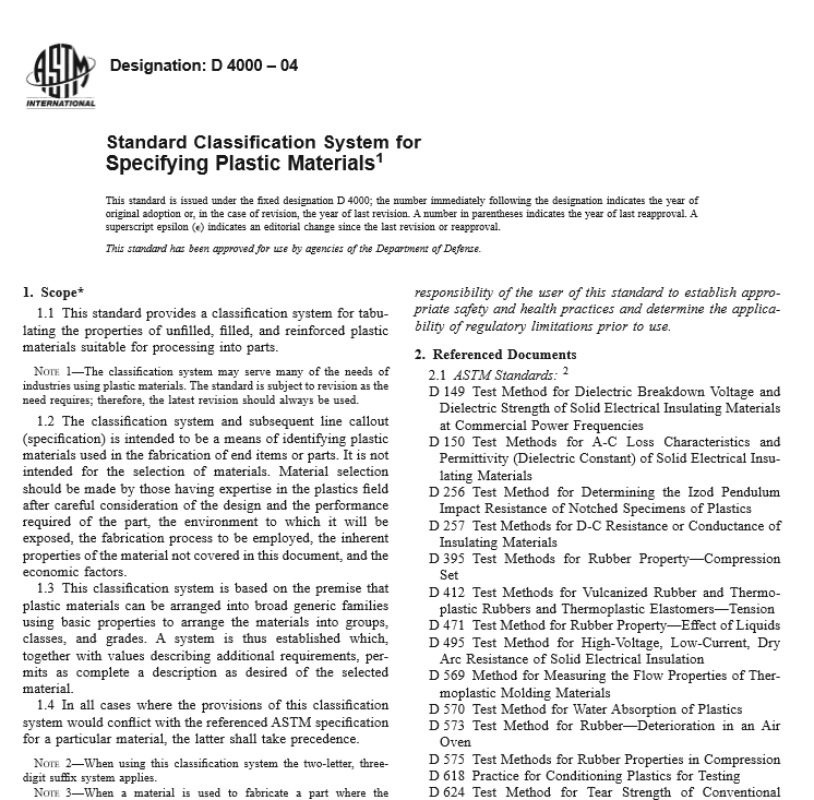 ASTM D 4000 – 04 pdf free download