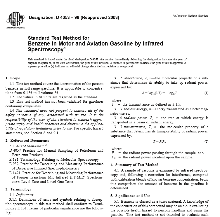 ASTM D 4053 – 98 pdf free download