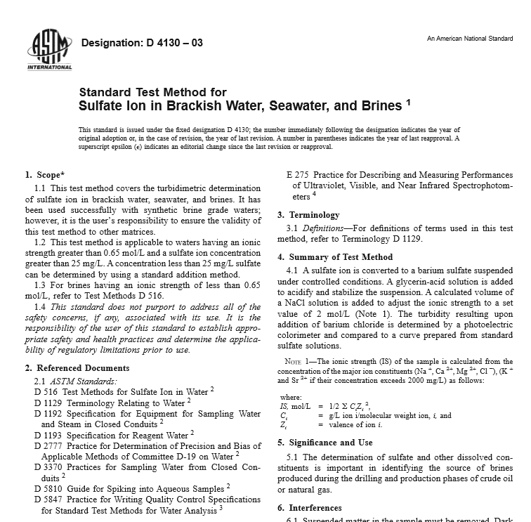 ASTM D 4130 – 03 pdf free download
