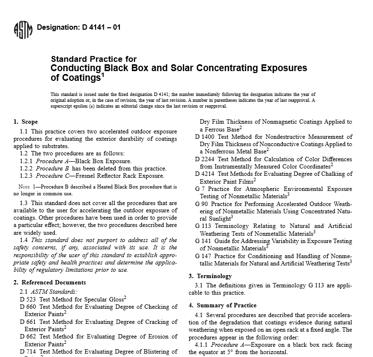 ASTM D 4141 – 01 pdf free download