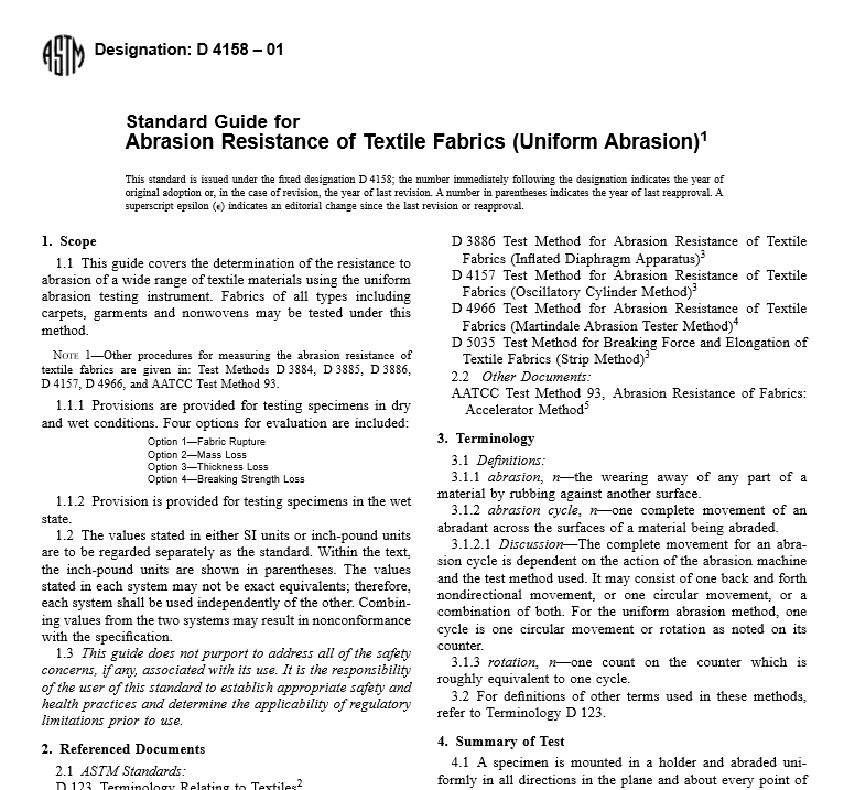 ASTM D 4158 – 01 pdf free download