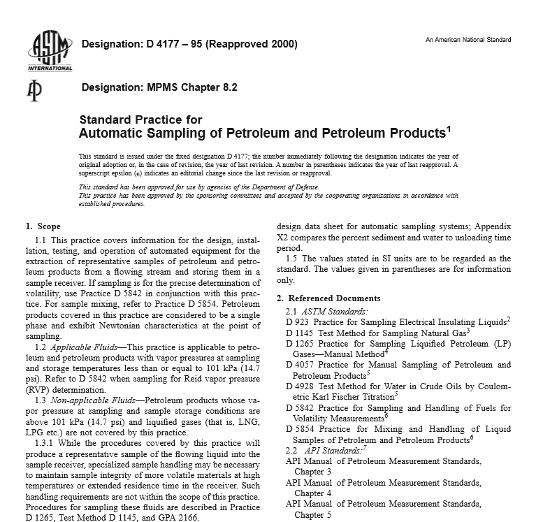 ASTM D 4177 – 95 pdf free download
