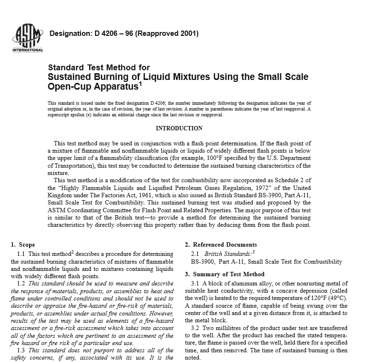 ASTM D 4206 – 96 pdf free download