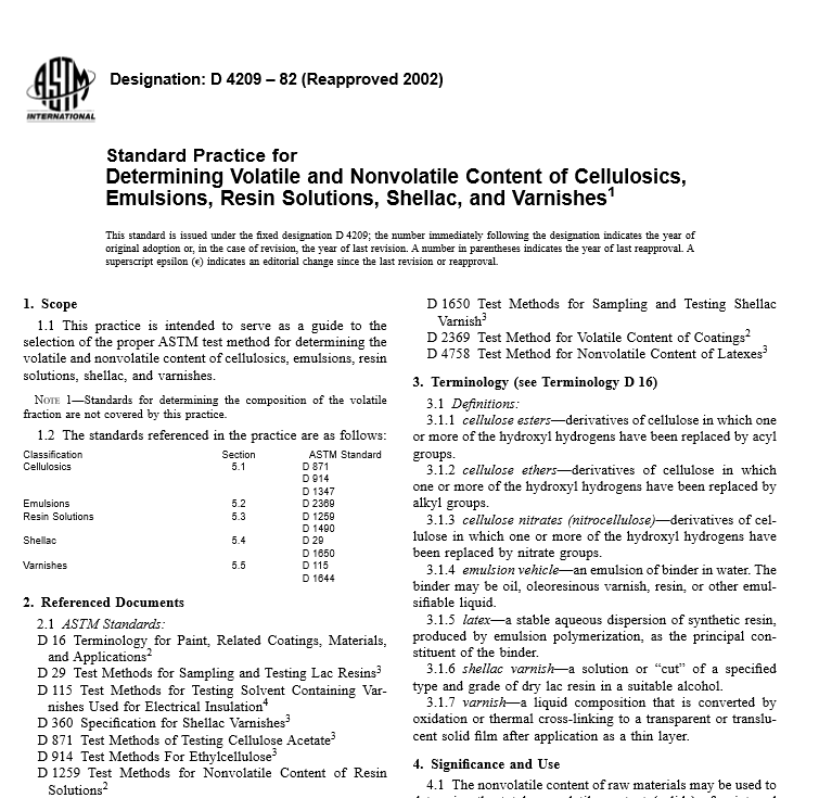 ASTM D 4209 – 82 pdf free download