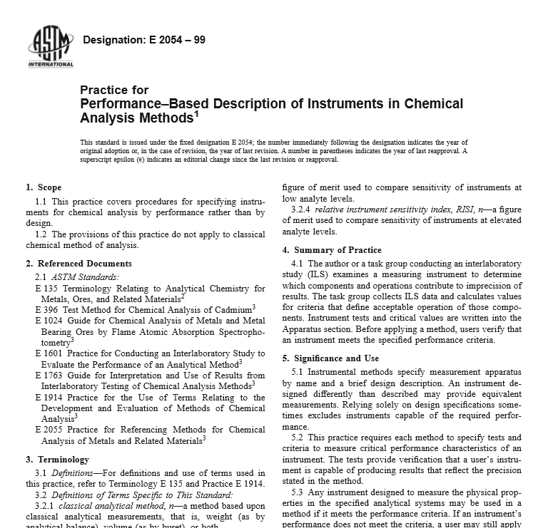 ASTM E 2054 – 99 pdf free download