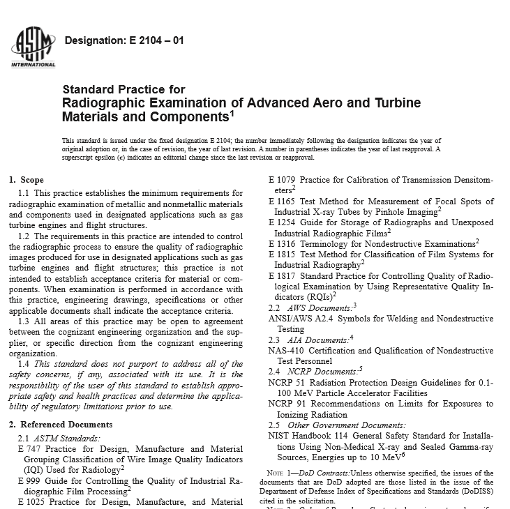 ASTM E 2104 – 01 pdf free download