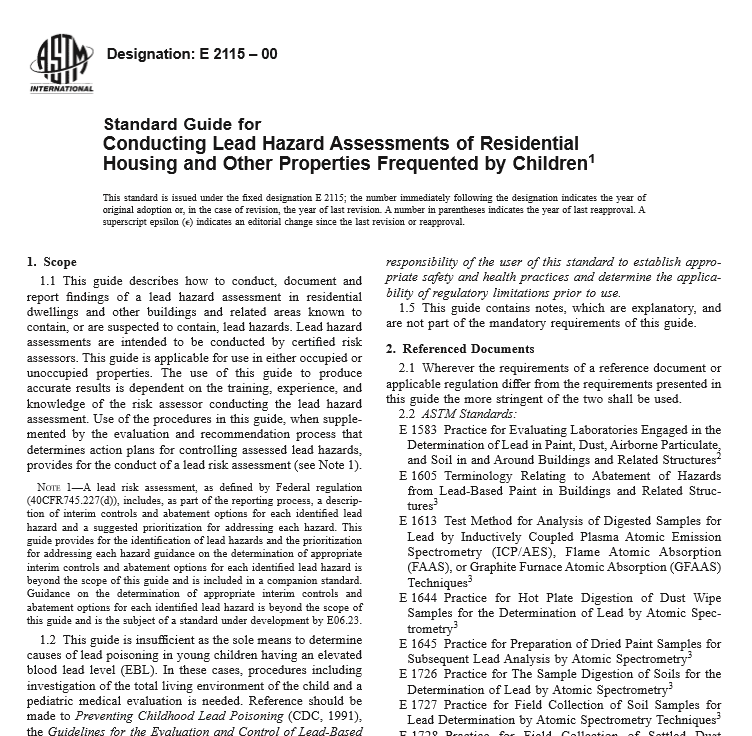 ASTM E 2115 – 00 pdf free download