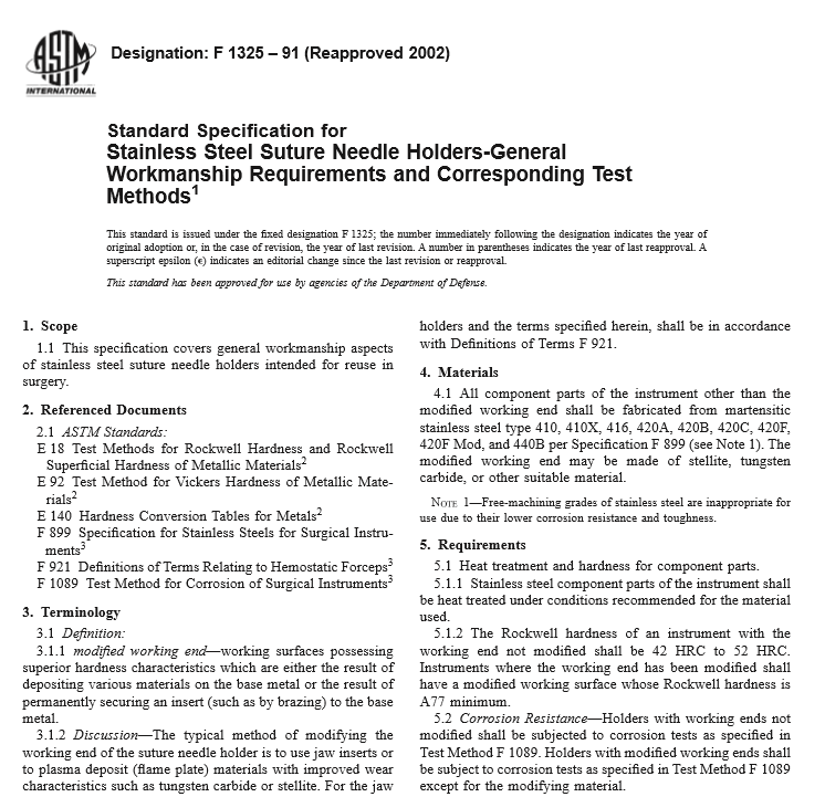 ASTM F 1325 – 91 pdf free download