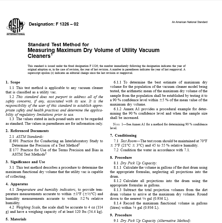 ASTM F 1326 – 02 pdf free download