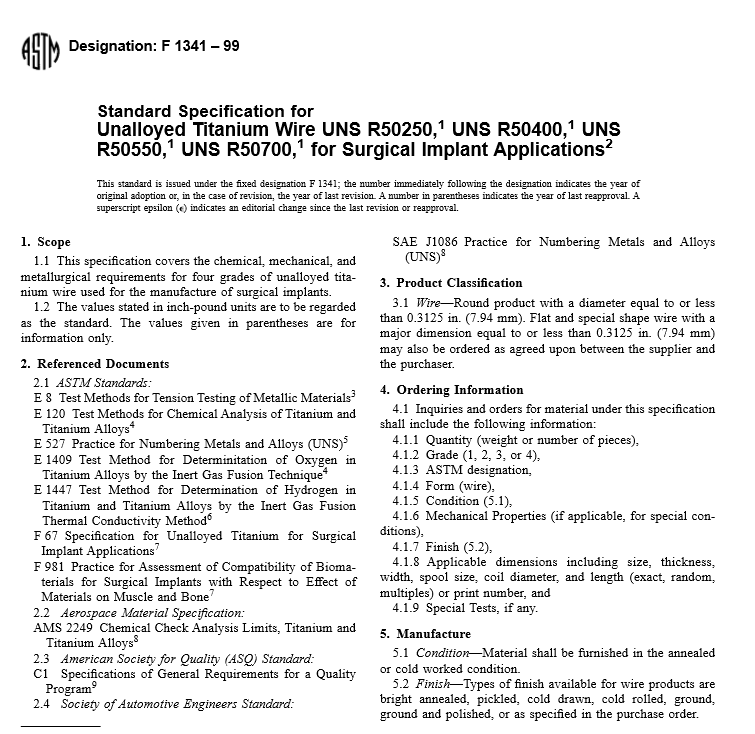 ASTM F 1341 – 99 pdf free download