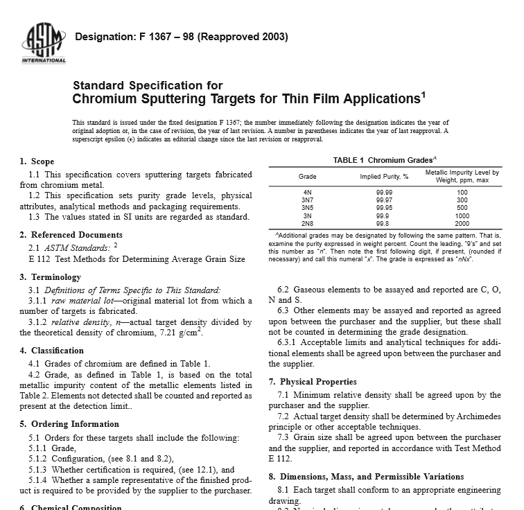 ASTM F 1367 – 98 pdf free download