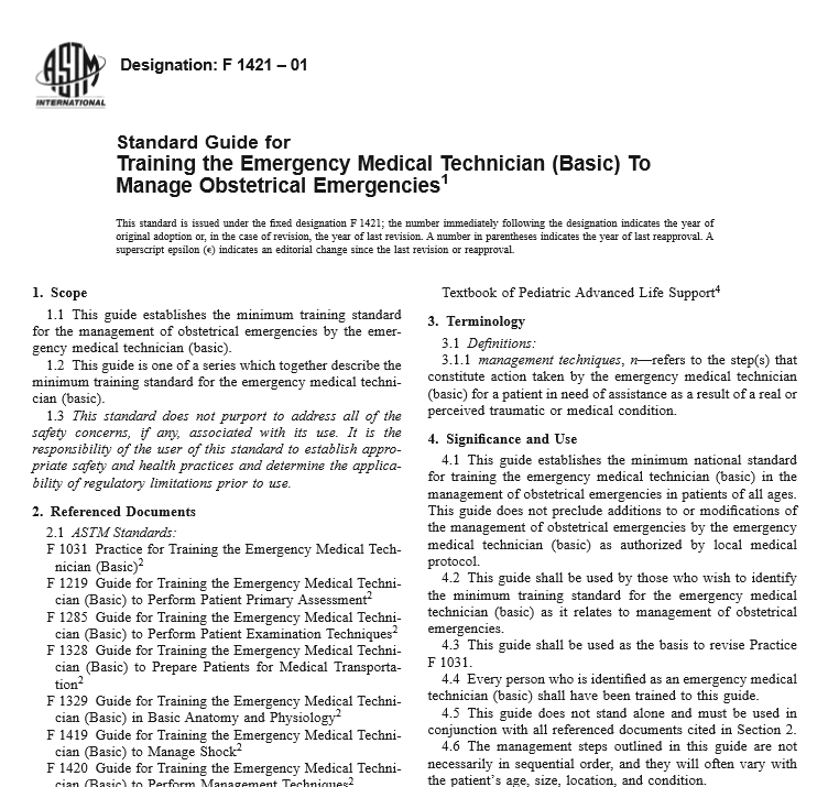 ASTM F 1421 – 01 pdf free download