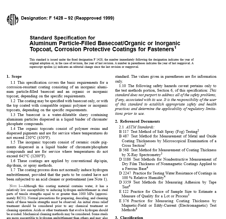 ASTM F 1428 – 92 pdf free download
